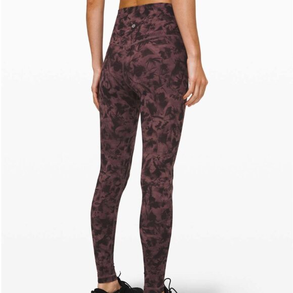 Lululemon Align Pant 28" in Mini Dusk Floral Antique Bark Black - Picture 2 of 8